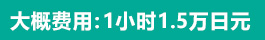 大概费用 1小时1.5万日元